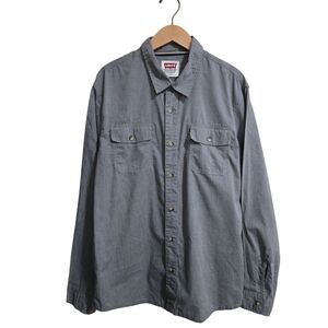Levi's Men's Size Xl Gray Button-Up Shirt.